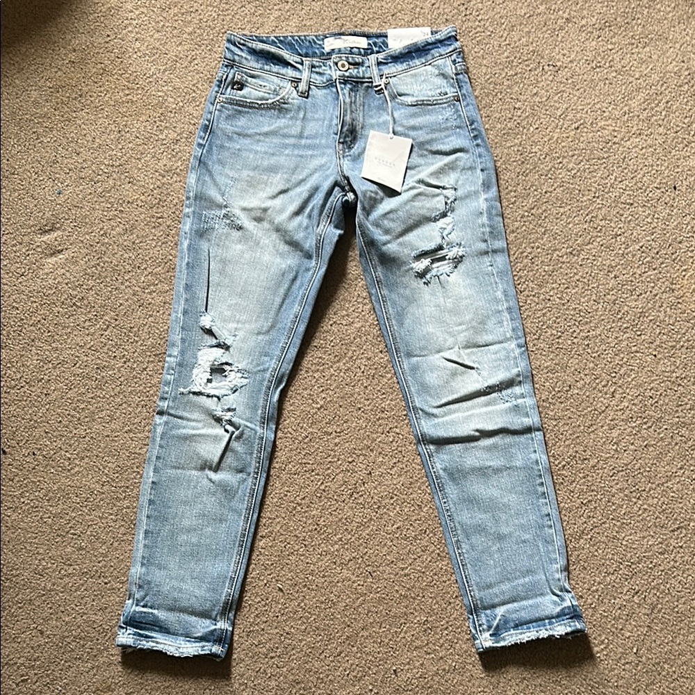 KanCan Aries Mid Rise Boyfriend Jean Sz 1/24 KC7175L
